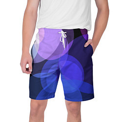 Шорты на шнурке мужские Цветные диски, цвет: 3D-принт