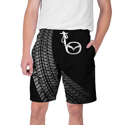 Шорты на шнурке мужские Mazda tire tracks, цвет: 3D-принт