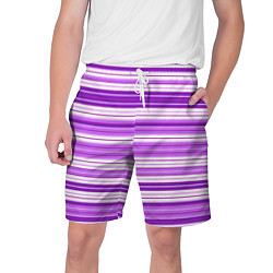 Мужские шорты Фиолетовые полосы