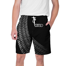 Шорты на шнурке мужские Audi tire tracks, цвет: 3D-принт