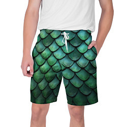 Мужские шорты Чешуя зелёного дракона