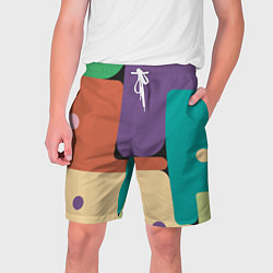 Шорты на шнурке мужские Современный авангард, цвет: 3D-принт