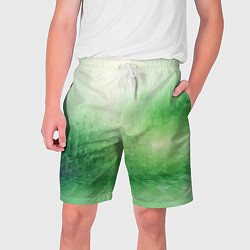 Шорты на шнурке мужские Травяные пиксели, цвет: 3D-принт