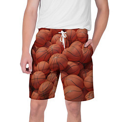 Мужские шорты Узор с баскетбольными мячами