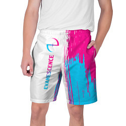 Шорты на шнурке мужские Evanescence neon gradient style: по-вертикали, цвет: 3D-принт