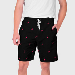 Мужские шорты Розовый фламинго патерн