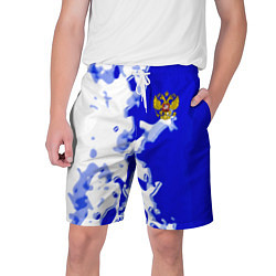 Шорты на шнурке мужские Россия спортивная коллекция 2023, цвет: 3D-принт