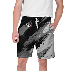 Мужские шорты N7 - mass effect monochrome