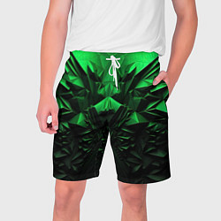 Мужские шорты Асимметрия зеленого узора