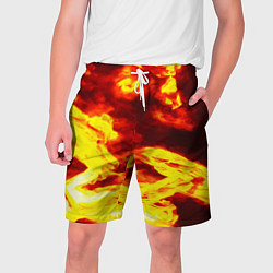 Шорты на шнурке мужские Огненное безумие, цвет: 3D-принт