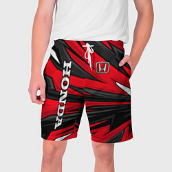 Шорты на шнурке мужские Red sport - honda, цвет: 3D-принт