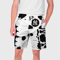 Шорты на шнурке мужские New York yankees - baseball team pattern, цвет: 3D-принт