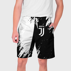 Мужские шорты Juventus краски чёрнобелые