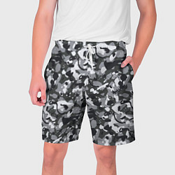Мужские шорты Серый пиксельный камуфляж