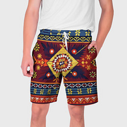 Мужские шорты Стиль советского ковра узоры и орнамент