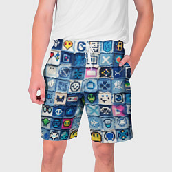 Мужские шорты Пиксельный пэчворк