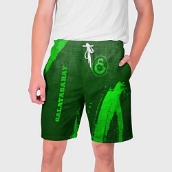 Мужские шорты Galatasaray - green gradient вертикально