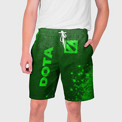 Мужские шорты Dota - green gradient вертикально