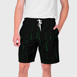 Мужские шорты Color black green