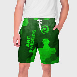 Мужские шорты ARC Raiders - green gradient вертикально