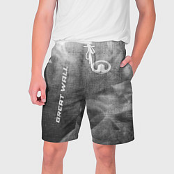 Мужские шорты Great Wall - grey gradient вертикально