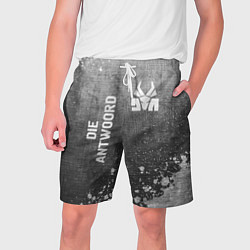 Мужские шорты Die Antwoord - grey gradient вертикально