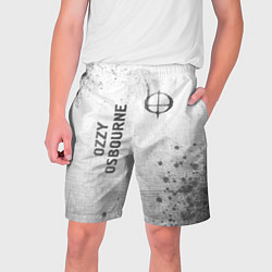 Мужские шорты Ozzy Osbourne - white gradient вертикально