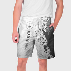 Шорты на шнурке мужские Pink Floyd - white gradient по-вертикали, цвет: 3D-принт