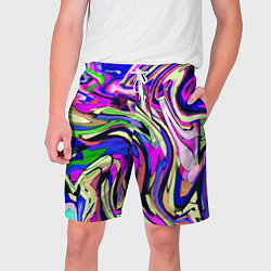 Мужские шорты Абстракция пластика синий