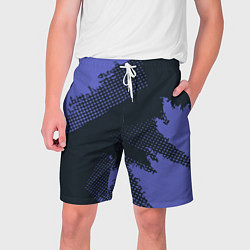 Мужские шорты Абстрактная текстура в синем