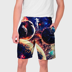 Мужские шорты Фантастический космос планеты