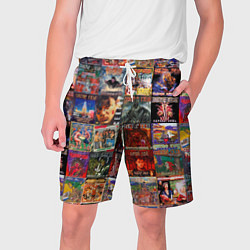 Шорты на шнурке мужские Сектор Газа - обложки альбомов и песен, цвет: 3D-принт