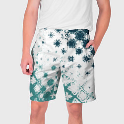 Шорты на шнурке мужские Узорчатые пятна по диагонали, цвет: 3D-принт