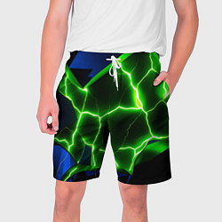 Мужские шорты Neon green glow