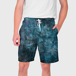 Шорты на шнурке мужские Абстракция - dark blue, цвет: 3D-принт