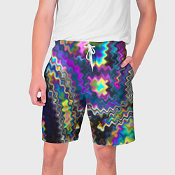 Шорты на шнурке мужские Абстракция переливы, цвет: 3D-принт
