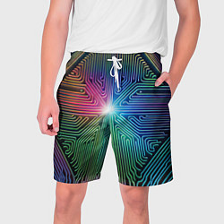 Мужские шорты Линейная графика