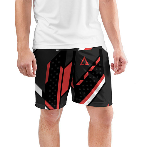 Мужские спортивные шорты CS:GO Cyrex Pattern / 3D-принт – фото 3
