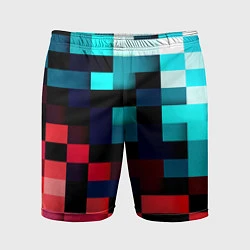 Шорты спортивные мужские Pixel Color, цвет: 3D-принт