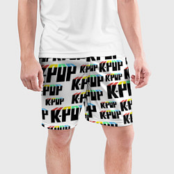 Шорты спортивные мужские K-pop Pattern, цвет: 3D-принт — фото 2