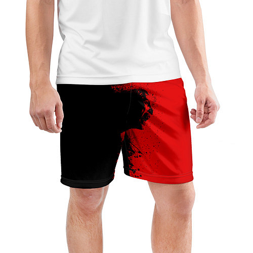 Мужские спортивные шорты Blood Rage / 3D-принт – фото 3
