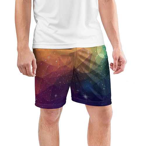 Мужские спортивные шорты Polygon Star / 3D-принт – фото 3