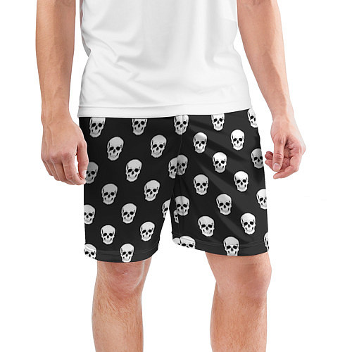 Мужские спортивные шорты BFMV: Skulls / 3D-принт – фото 3