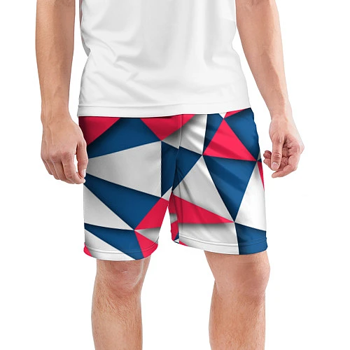 Мужские спортивные шорты Geometry style / 3D-принт – фото 3