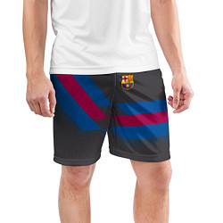 Шорты спортивные мужские Barcelona FC: Dark style, цвет: 3D-принт — фото 2