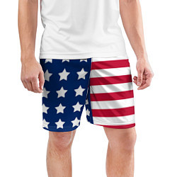 Шорты спортивные мужские USA Flag цвета 3D-принт — фото 2