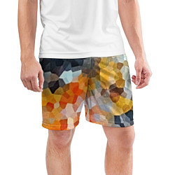Шорты спортивные мужские Мозаика в блеске, цвет: 3D-принт — фото 2