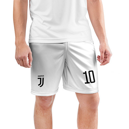 Мужские спортивные шорты Juventus FC: Dybala Home 17/18 / 3D-принт – фото 3