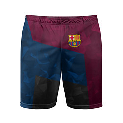 Мужские спортивные шорты FC Barcelona: Dark polygons