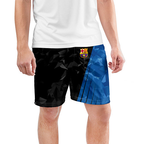 Мужские спортивные шорты FC Barcelona: Abstract / 3D-принт – фото 3